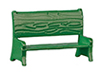 Small Green Bench