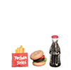 Hamburger with Fries, Cola