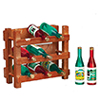 Wine Rack with Bottles