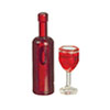 Red Wine Bottle with Glasses