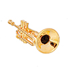 Brass Trumpet/Case/2.6In