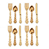 Silverware, 12 pc., Gold