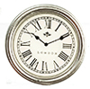 Lg.Silver, White Clock