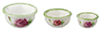 Nesting Bowls, Roses, Set of 3