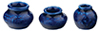 Cobalt Blue Vase, 3 pc.