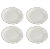 Scalloped Lunch Plates, 4 pc.