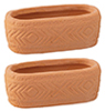 Embossed Planter Set, 2 pc.