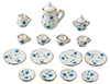 Blue and White Table Set, 17 pc.
