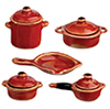 Red Ochre Cookware Set, 9 pc.