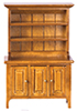 Dollhouse Miniature Hutch, Walnut