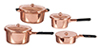 Copper Pot Set, 8 pc.