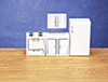 Dollhouse Miniature Modern Kitchen Set, 4 pc, White