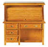 Small Roll top Desk, Walnut