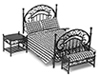 Bedroom Set, 3 pc., Black