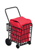 Grocery Cart with Bag, Black