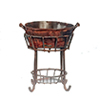 Small Rusted Tub with Stand
