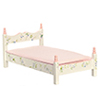 Dollhouse Miniature Pink Bed