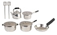 Metal Silver Kitchenware, 10 pc.