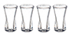 Curved Glasses Set, 4 pc.