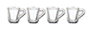 Small Clear Mugs Set, 4 pc.