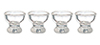 Small Clear Egg Cups Set, 4 pc.