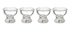 Small Clear Egg Cups Set, 4 pc.