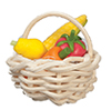 Baskets with Vegetables, 2 pc.