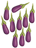 Eggplants, 10 pc.