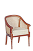 1850 Rococo Tub Chair, Walnut