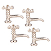 Spigots, 4 pc., Chrome
