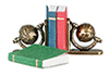 Small Globe Bookends with Books