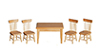 Table and Chair Set, 5 pc., Oak