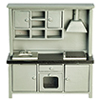 Sink Stove, Cabinet, Gray, Black