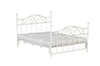 Double Bed with Mattress, White