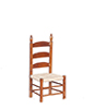 Dollhouse Miniature Side Chair, Walnut