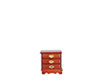 Dollhouse Miniature Victorian Night Stand, Walnut