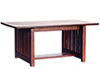 Dollhouse Miniature Dining Table, Walnut