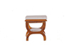 Dollhouse Miniature End Table, Walnut