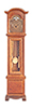 Dollhouse Miniature Quartz Clock, Walnut