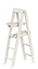 5" High White Step Ladder
