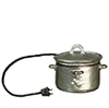 Electric Crockpot, Silver