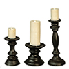 Candleholders, 3 pc.