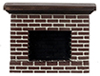 Small Red Brick Fireplace