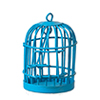 Round Birdcage, Blue