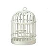 Round Birdcage, White