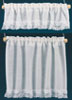 Dollhouse Miniature Curtains: Cottage Set, White