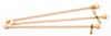 Dollhouse Miniature Rods W/Eyes, 3 Pack- 4" Long