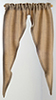 Curtain: Country Tiffany, Tan Ribbed Fabric
