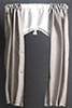 Curtains:  Grey Curtain with White Shade
