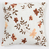 Pillow: White with Brown Butterfly